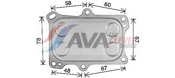 Купити AL3153 AVA Радіатор масляний (холодильник), під фільтром